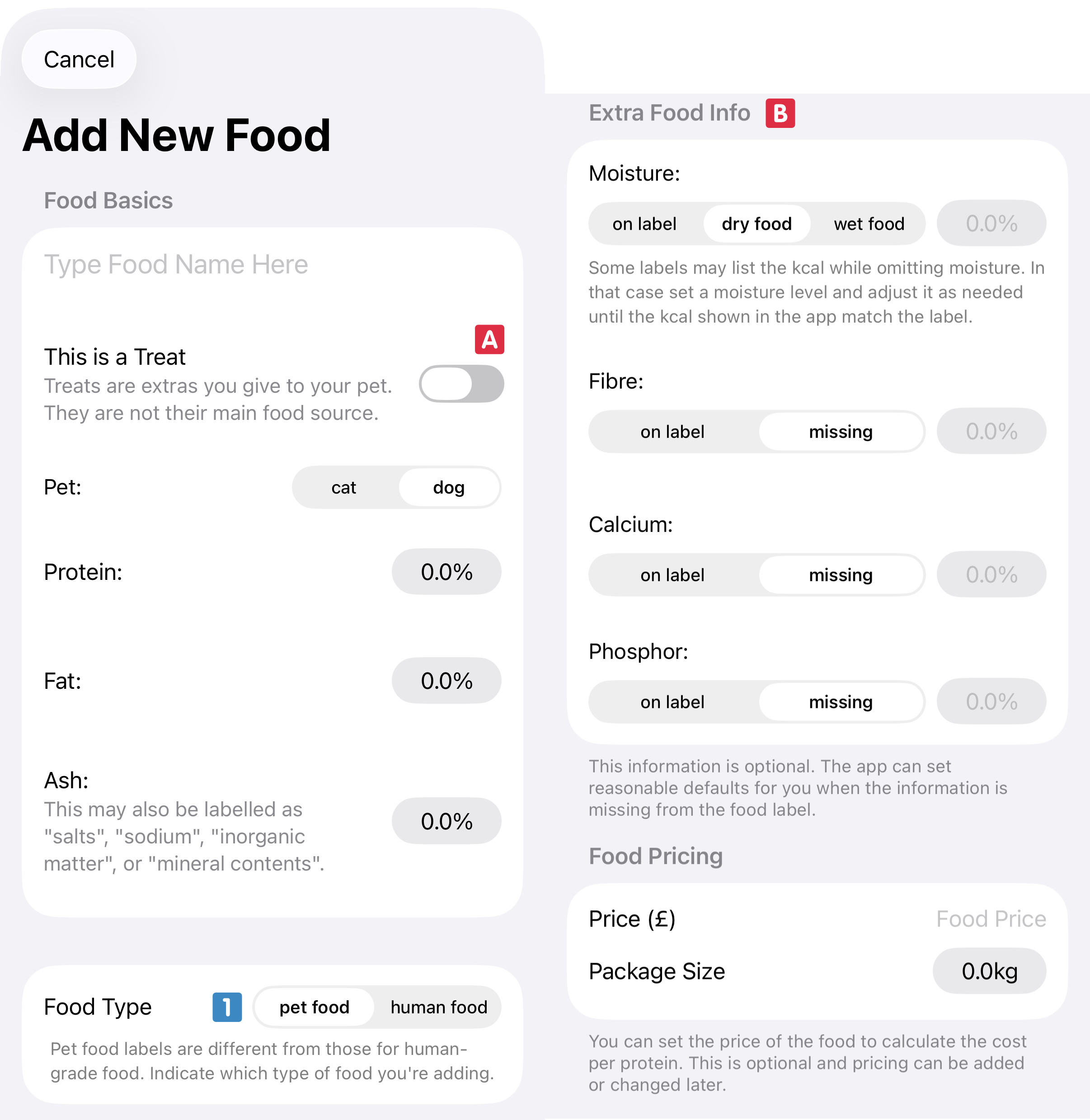 new food screen