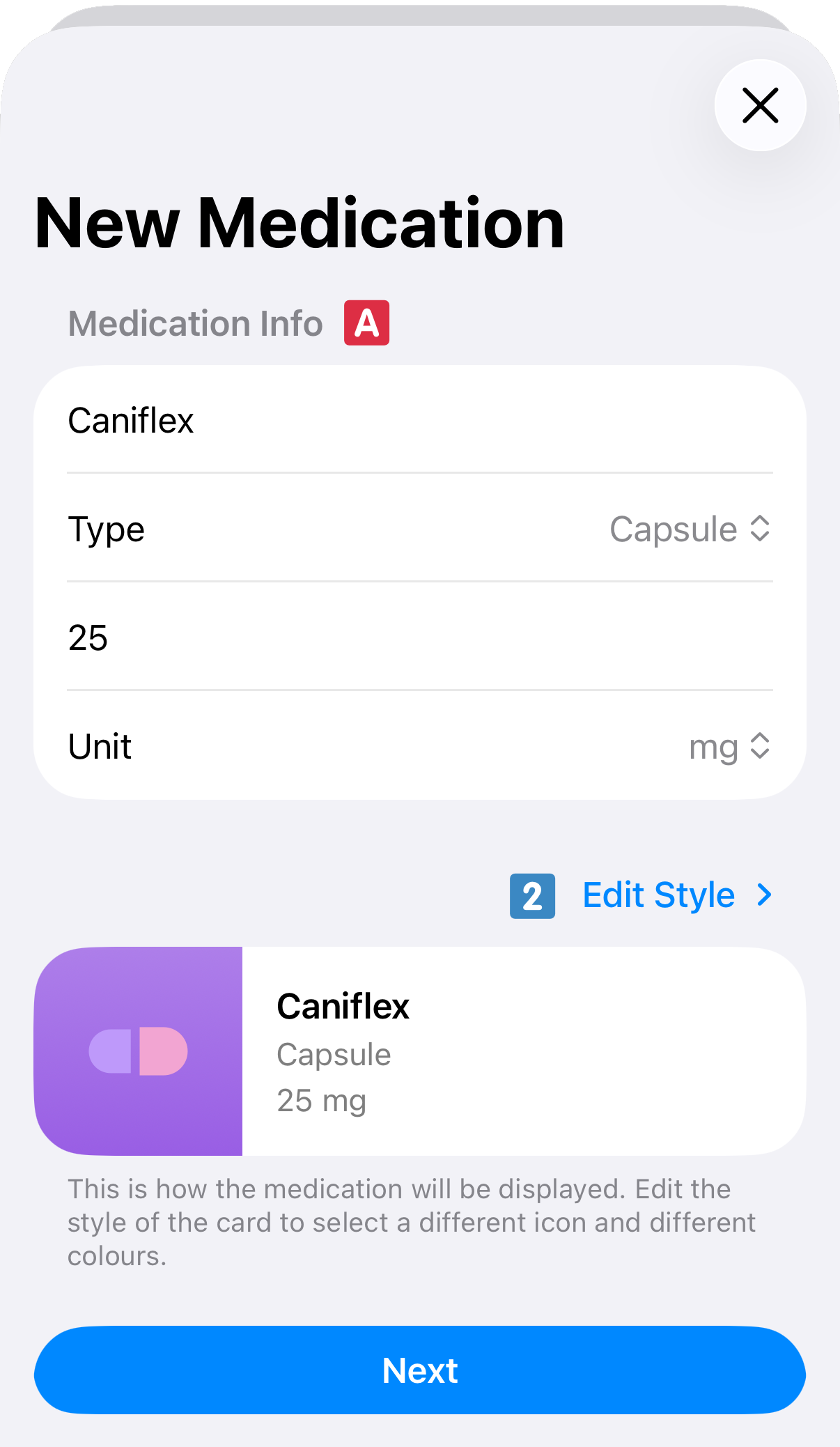 add new medication
