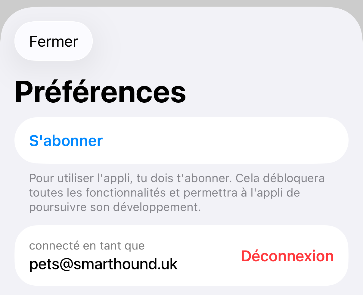 Statut connecté